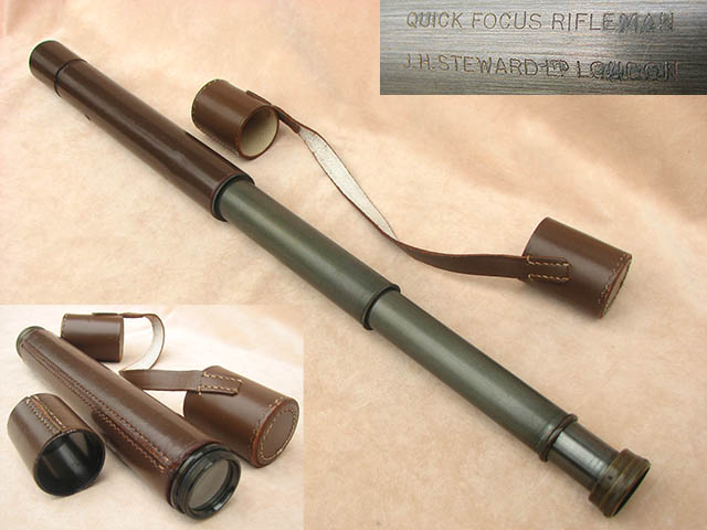 Vintage Quick Focus Rifleman telescope by J H Steward London